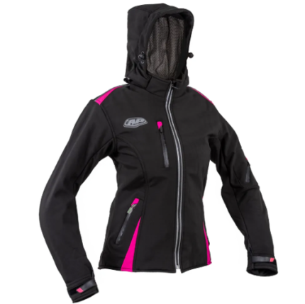 CHAQUETA AP MUJER CASUAL PROTECCION NEGRA/FUCSIA