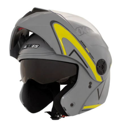 CASCO AXXES ABAT LEV GRIS VERDE BRILLO S