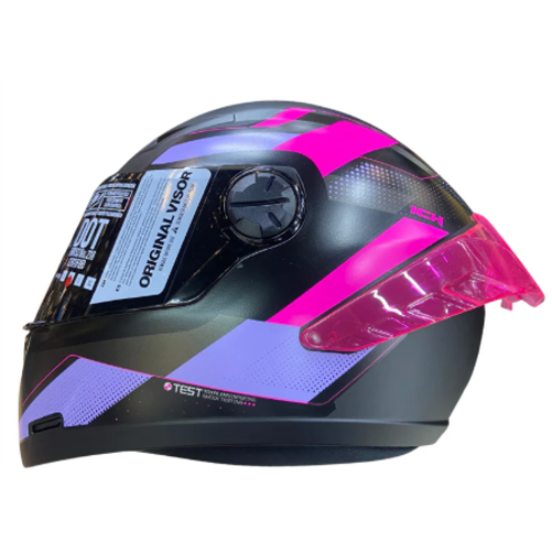 13937 CASCO INTEGRAL ICH 501_SP RUUBIR NEGRO FUCSIA TALLA M - Imagen 1