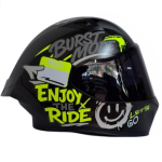 CASCO INTEGRAL ICH 503 SCRAPS NEGRO AMARILLO TALLA L
