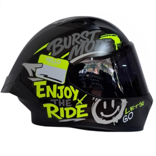 13944 CASCO INTEGRAL ICH 503 SCRAPS NEGRO AMARILLO TALLA L - Imagen 1