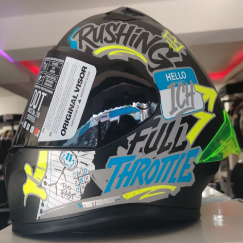 13946 CASCO INTEGRAL ICH 503 SCRAPS NEGRO TALLA XL - Imagen 1