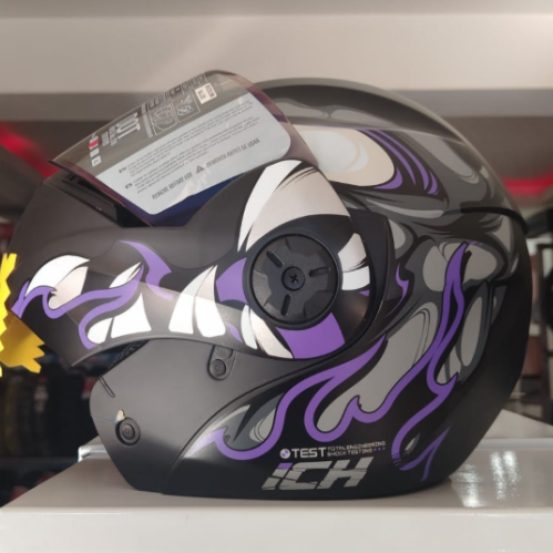 13949 CASCO ABATIBLE ICH 3110 VIBOR NEGRO TALLA M - Imagen 1