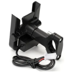 PORTA CELULAR METALICO MANUBRIO CON CARGADOR USB