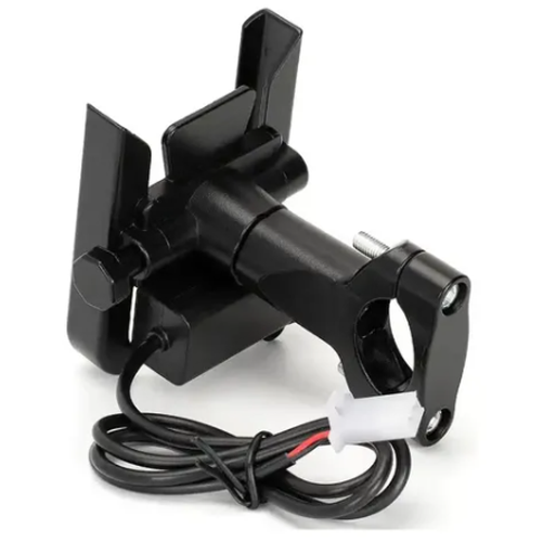 13961 PORTA CELULAR METALICO MANUBRIO CON CARGADOR USB - Imagen 1