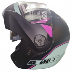 CASCO AXXES ABATIBLE COAST NG TURQ MATE TALLA S
