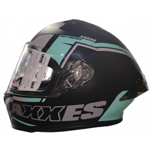 14236 CASCO AXXES INTEGRAL BLAZE NG TURQ MATE TALLA L - Imagen 1