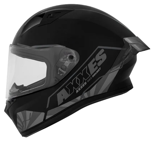 13310 CASCO AXXES INTEGRADO BUSHI NEGRO GRIS MATE TALLA L - Imagen 1