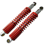 AMORTIGUADOR TRAS MIYAZUKA CB-110 RESORTE ROJO (PAR)