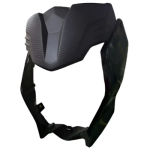 CARENAJE FAROLA C/VISOR AKT-CR4 NEGRO BRILLANTE