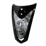 COMBO FAROLA + CARENAJE AGILITY-RS125/FLY-125 NEGRO BRILLANTE