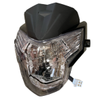 COMBO FAROLA + CARENAJE C/VISOR AKT RTX-150 NEGRO