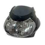 COMBO FAROLA + CARENAJE C/VISOR DISCOVER-100 SPORT/125+ NEGRO