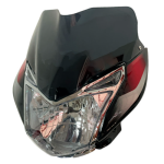 COMBO FAROLA + CARENAJE C/VISOR DISCOVER 125 ST/150 ST NEGRO
