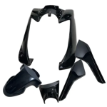 KIT PARTES PLASTICAS BWS-125 II/X-MOTARD NEGRO X 5 PCS