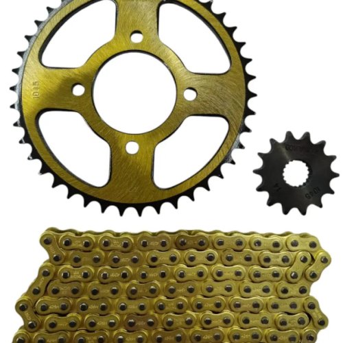 16216 KIT DE ARRASTRE GN 125 428-124-4H-14T DORADO - Imagen 1
